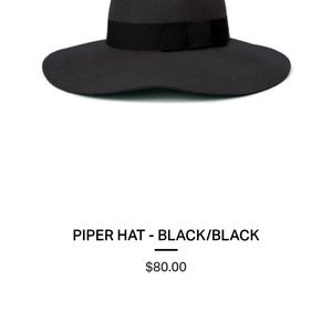 **SOLD**Brixton Black Piper Floppy Hat, XS